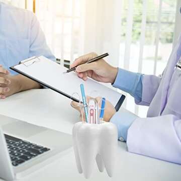 Small Tooth-Shaped Ceramic Succulent Pots for Home Decor