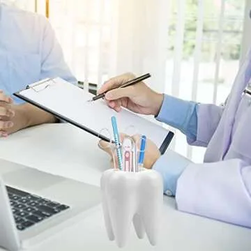 Small Tooth-Shaped Ceramic Succulent Pots for Home Decor