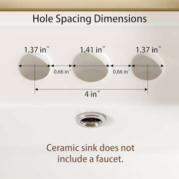 OLD CAPTAIN Bathroom Vanity with Ceramic Sink, Wooden Double Door Bathroom Storage Vanity with 24 In...