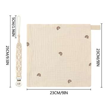 Kapihouse Pacifier Clips for Boys and Girls, Baby Holder Leash, Teething Toy Or Soothie by Hand-Made...