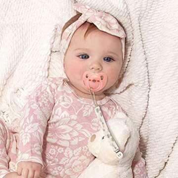 Kapihouse Pacifier Clips for Boys and Girls, Baby Holder Leash, Teething Toy Or Soothie by Hand-Made Braided(4 Pack A)