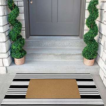 OJIA Personalized Welcome Mats Non-Slip Door Mats Indoor Outdoor 17"x35" Blank Doormat, Front Door M...