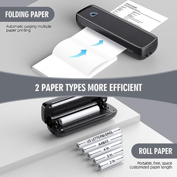 Portable Wireless Bluetooth Thermal Travel Printer