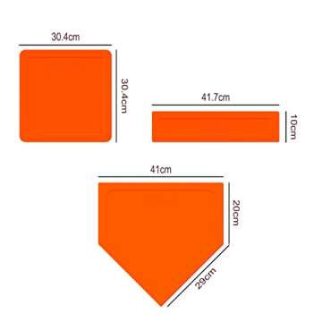 Eco Walker Thrown Down Baseball Bases Perfect for Baseball, Teeball, Softball, Kickball, Kids, Backy...