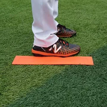 Eco Walker Thrown Down Baseball Bases Perfect for Baseball, Teeball, Softball, Kickball, Kids, Backyard, Practice and School (Orange)