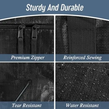 Extra Heavy Duty Large Moving Bags - 6 Pack Durable Storage