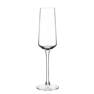 Hand Blown Crystal Champagne Flutes Set of 6 for All Occasions