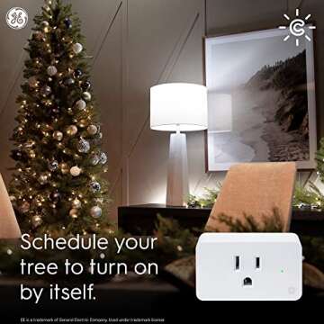 Smart Indoor Plug - GE Cync, Alexa & Google Home Compatible