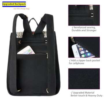 Goodhan Vintage Embroidered Women Backpack for Travel and Style