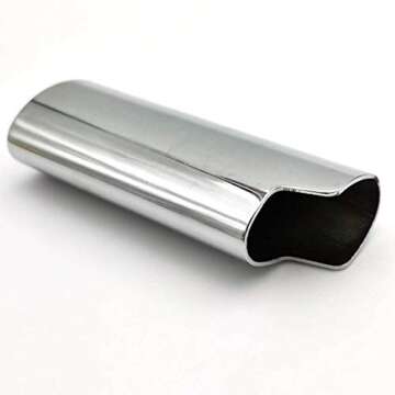 Lucklybestseller Metal Lighter Cover Case Pouch Holder Mirror Surface Silver Plain Color for BIC Full Size Classic Lighter Type J6, Idea for DIY Gift (Silver)