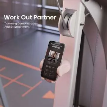 MiiKARE Gym Phone Holder - Magnetic, 360 Rotating, Home & Workout Essentials - Pink