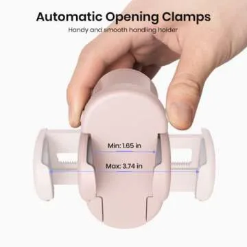 MiiKARE Gym Phone Holder - Magnetic, 360 Rotating, Home & Workout Essentials - Pink