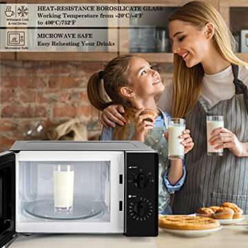 Borosilicate Drinking Glasses Set of 6 Heat-Resistant Tumblers