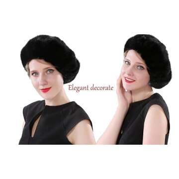 Valpeak Winter Mink Berets Hat for Women - Stylish & Warm
