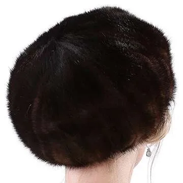 Valpeak Winter Mink Berets Hat for Women - Stylish & Warm