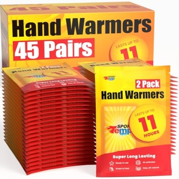 45 Pairs Hand Warmers 11 Hours Heat Odorless Natural