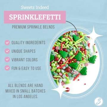 Sweets Indeed Sprinkles, Edible Sprinkle Mix, Perfect for Cake Decorations, Baking, Ice Cream, Cooki...