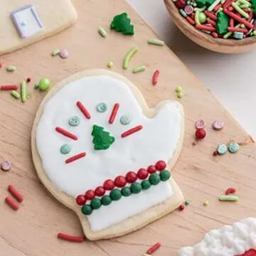 Sweets Indeed Sprinkles, Edible Sprinkle Mix, Perfect for Cake Decorations, Baking, Ice Cream, Cookies, Cupcake Topper, 4 ounces (Christmas)