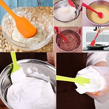Silicone Spatulas 8.5 Inch Heat Resistant Flexible Scrapers