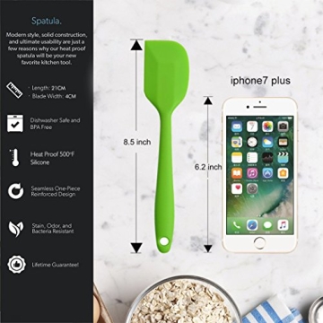 Silicone Spatulas 8.5 Inch Heat Resistant Flexible Scrapers