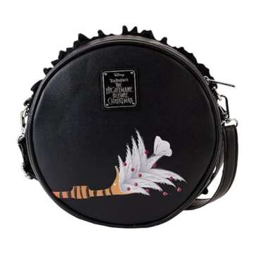 Loungefly Nightmare Before Christmas Wreath String Lights Glow Crossbody Bag