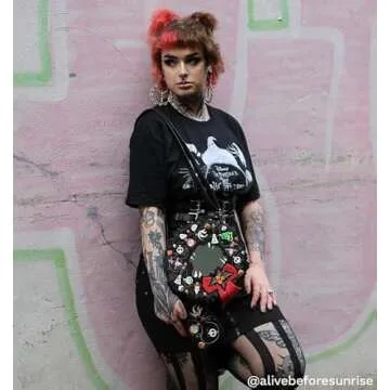 Loungefly Nightmare Before Christmas Wreath String Lights Glow Crossbody Bag