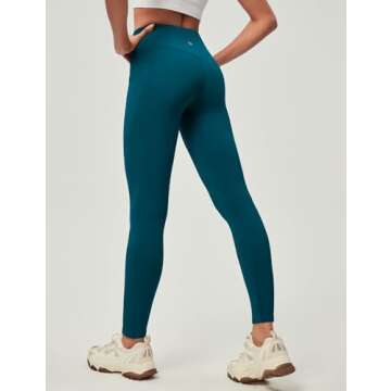 IUGA Women's Fleece Lined Leggings with Pockets for Winter Warmth and Comfort