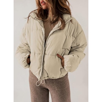 Dokotoo Women's Warm Winter Puffer Jacket with Pockets