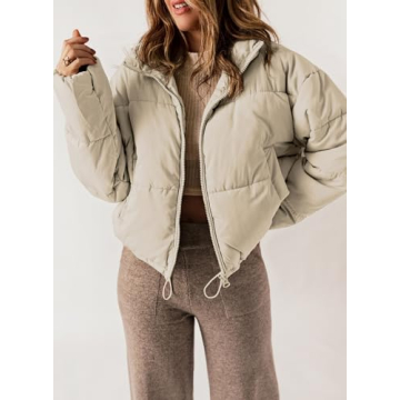 Dokotoo Women's Warm Winter Puffer Jacket with Pockets