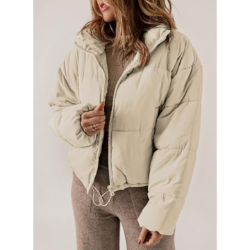 Dokotoo Women's Warm Winter Puffer Jacket with Pockets
