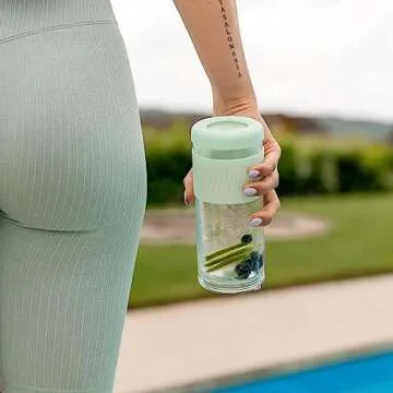 Pandaloo Glass Cup - 20oz Stylish Hydration Tumbler