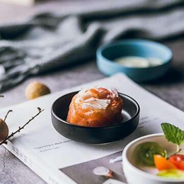 Colias Wing Porcelain Side Dish Bowls - Versatile and Elegant Set of 6