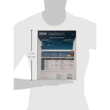 Epson Ultra Premium Photo Paper Glossy, Letter, 8.5 x 11, 25 Sheets (S042182), White