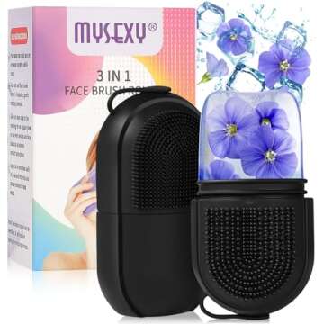 MYSEXY Ice Roller for Face & Eye, Beauty Facial Ice Rollers Ice Holder Mold Face Puffiness Relief Ma...