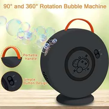 Automatic Bubble Machine for Kids - Rechargeable Fun Toy