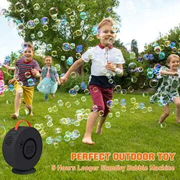 Automatic Bubble Machine for Kids - Rechargeable Fun Toy