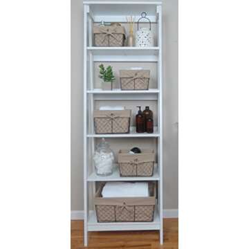 DII Farmhouse Chicken Wire Storage Baskets with Liner, Set of 5, Rustic Natural, Assorted Sizes