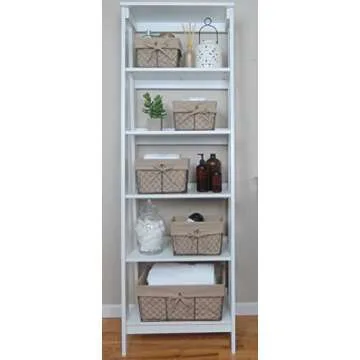 DII Farmhouse Wire Storage Baskets Set of 5 with Liners