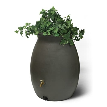 Algreen 50 Gallon Eco-Friendly Rainwater Collection Barrel