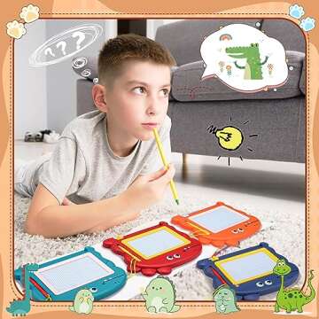 Mini Magnetic Drawing Board Set - Portable & Educational for Kids