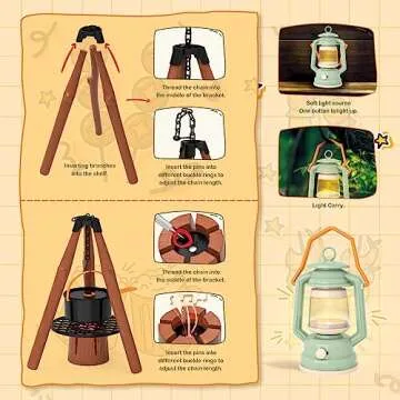 deAO Kids Camping Toys Set with Play Tent,23 PCS Outdoor Pretend Camping Toys with Light & Spray for Kids Boys Girls Age 3 4 5 6, Include Kids Camping Tent,Pot and Dish