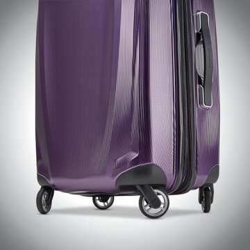 Samsonite Winfield 3 DLX Hardside Expandable Luggage with Spinners, Purple, 2-Piece Set (20/25)