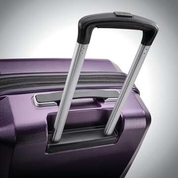 Samsonite Winfield 3 DLX Hardside Expandable Luggage with Spinners, Purple, 2-Piece Set (20/25)