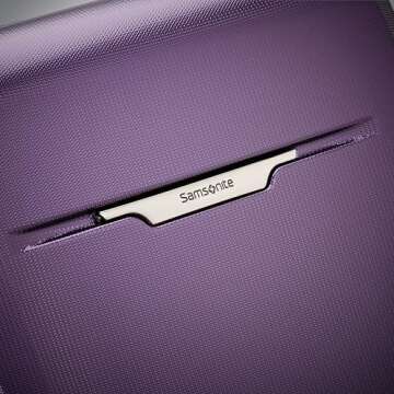 Samsonite Winfield 3 DLX Hardside Expandable Luggage with Spinners, Purple, 2-Piece Set (20/25)