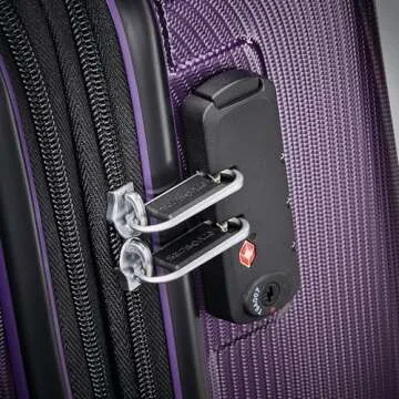 Samsonite Winfield 3 DLX Hardside Expandable Luggage with Spinners, Purple, 2-Piece Set (20/25)