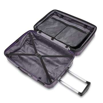 Samsonite Winfield 3 DLX Hardside Expandable Luggage with Spinners, Purple, 2-Piece Set (20/25)