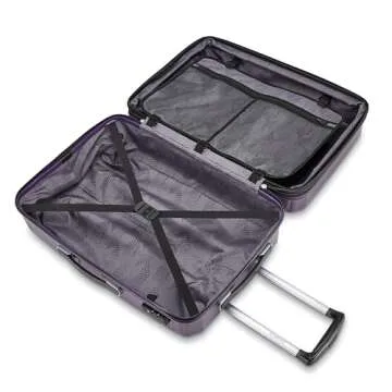 Samsonite Winfield 3 DLX Hardside Expandable Luggage with Spinners, Purple, 2-Piece Set (20/25)