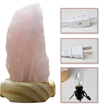 DesertUSA Rose Quartz Lamp - Calming Illumination For Home