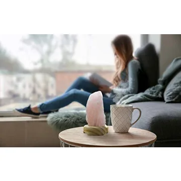 DesertUSA Rose Quartz Lamp - Calming Illumination For Home