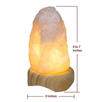 DesertUSA Rose Quartz Lamp - Calming Illumination For Home